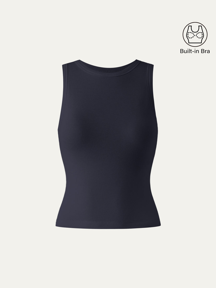 Crewneck Cotton New Airy Bra Tank