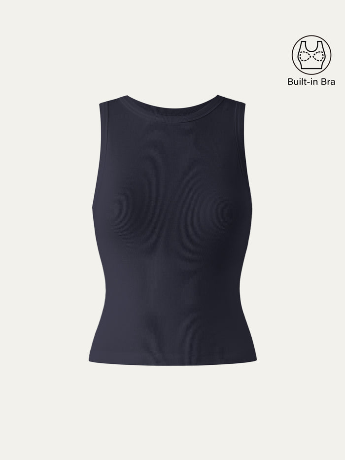 Crewneck Cotton New Airy Bra Tank