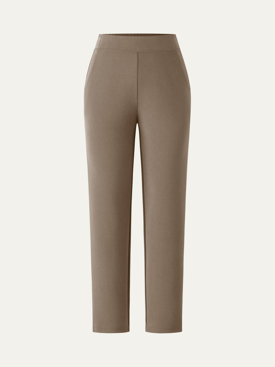 Mid Rise Pull-on Tapered Pant with Pockets