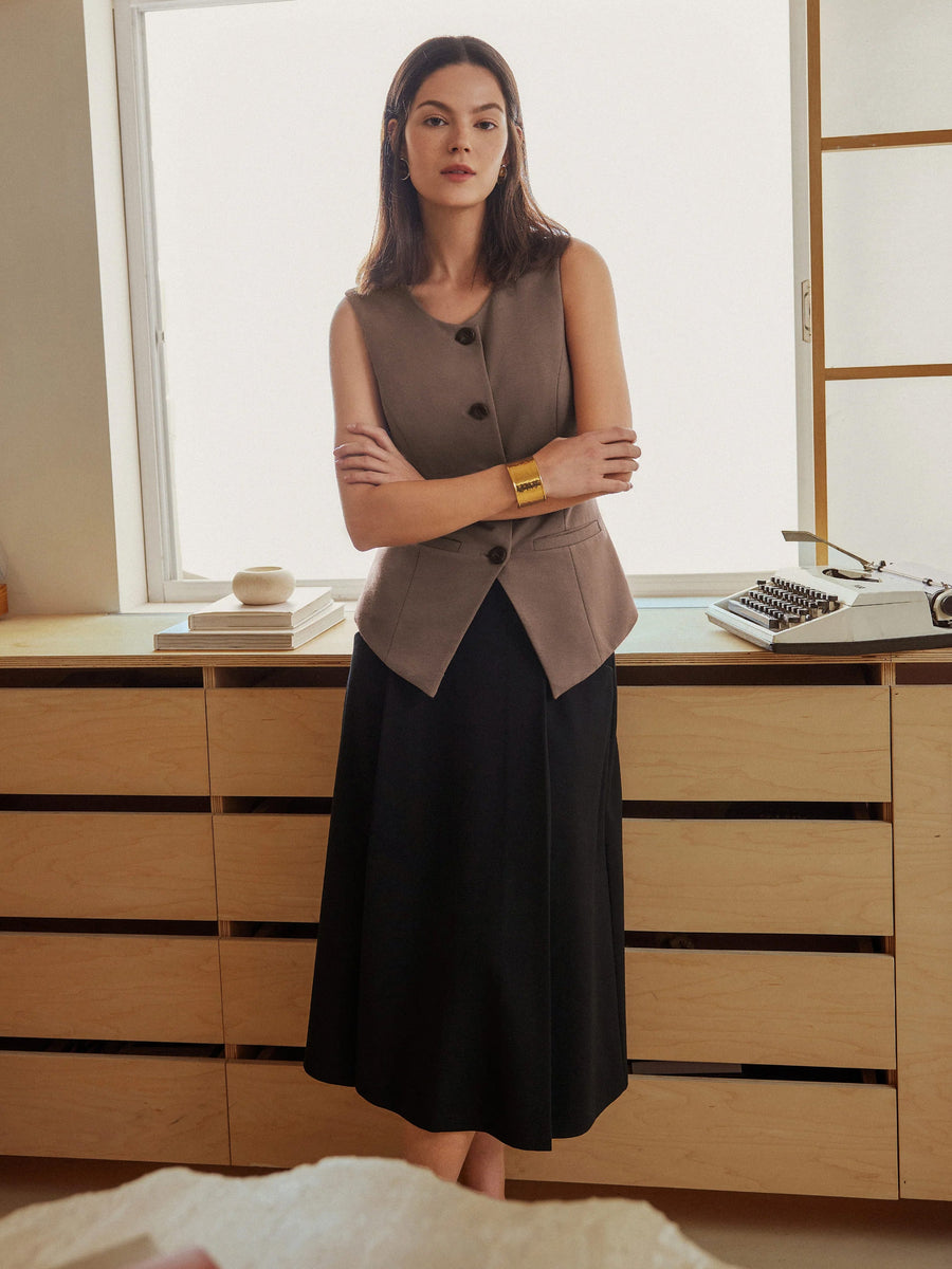 Office Staple Waistcoat with Pockets