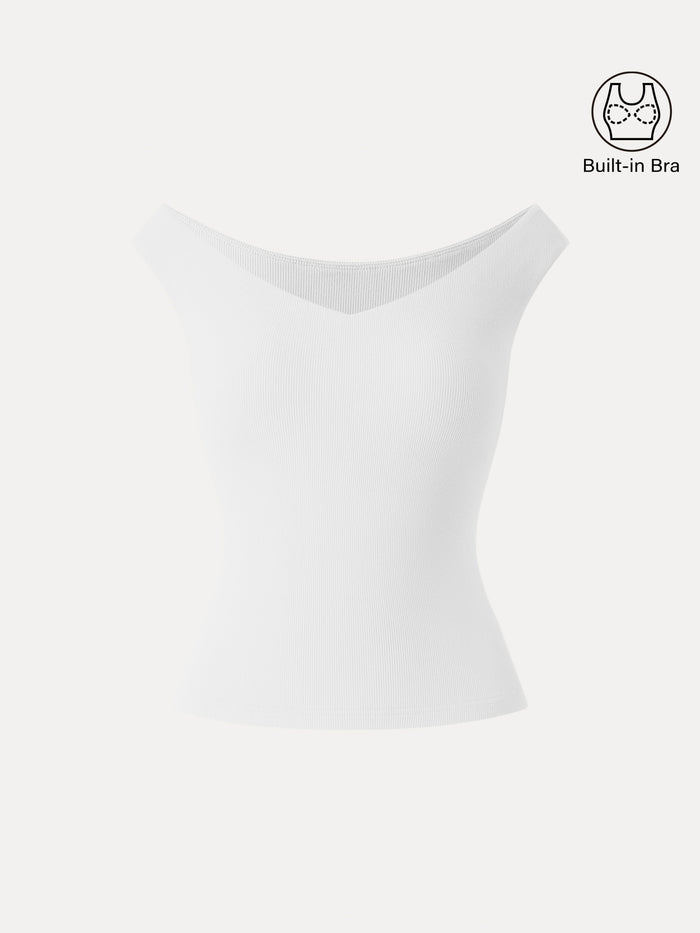 Essential V-neck New Airy Bra Top