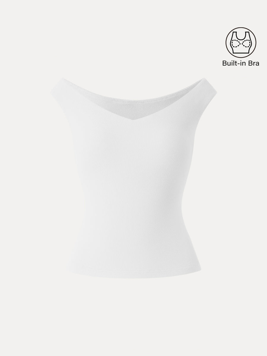 Essential V-neck New Airy Bra Top