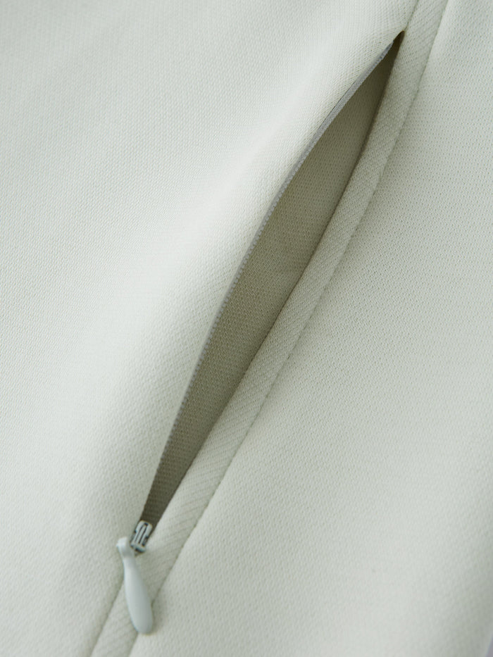 Stretch Cotton Blend Slimming High Rise Wide Leg Pant
