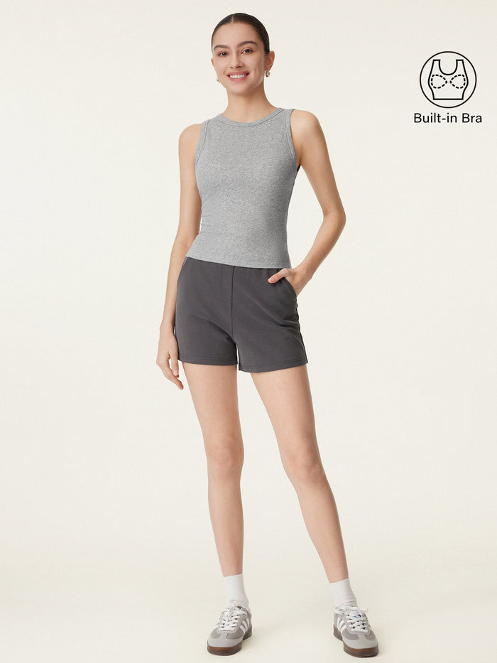 Crewneck Cotton New Airy Bra Tank