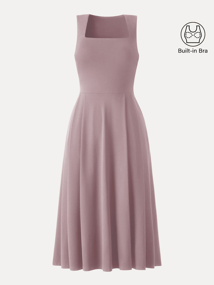The Anytime Little Black Bra Dress with Pockets