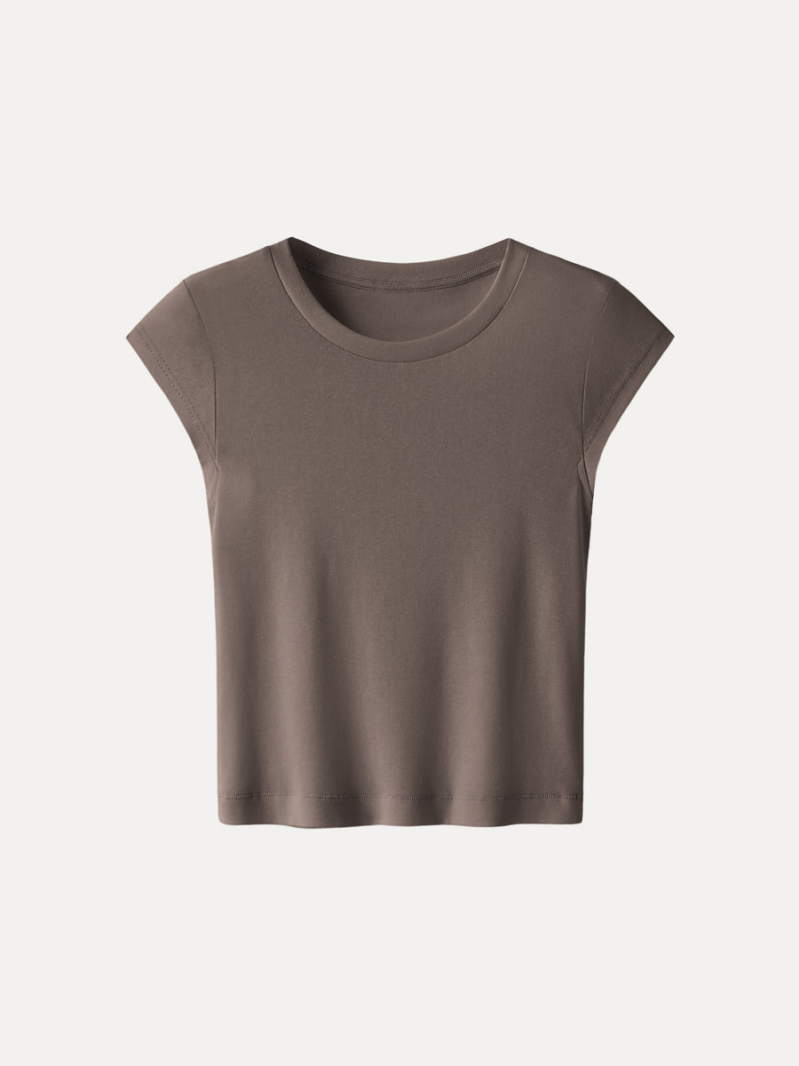 Cotton-Linen Blend Cooling Essential Summer Tee