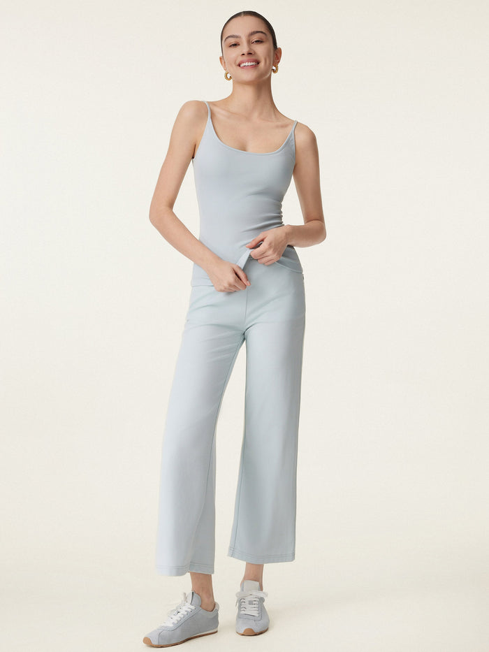 Scoop Neck Spaghetti Strap New Airy Bra Tank Top