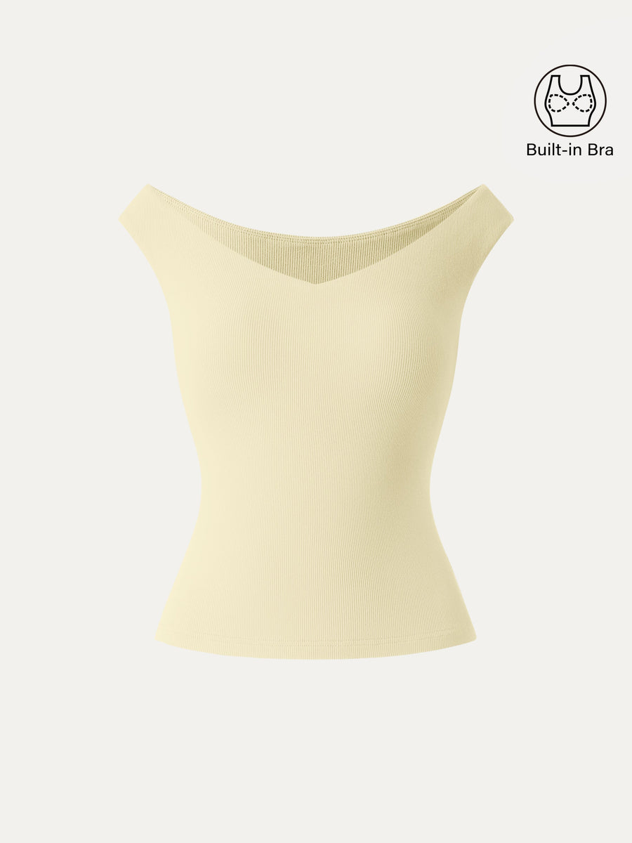 Essential V-neck New Airy Bra Top