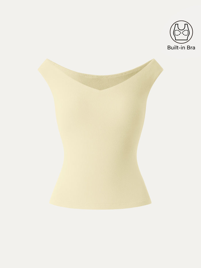 Essential V-neck New Airy Bra Top