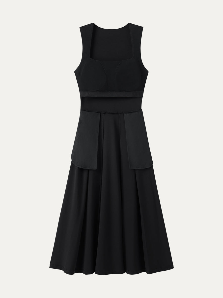 The Anytime Little Black Bra Dress with Pockets