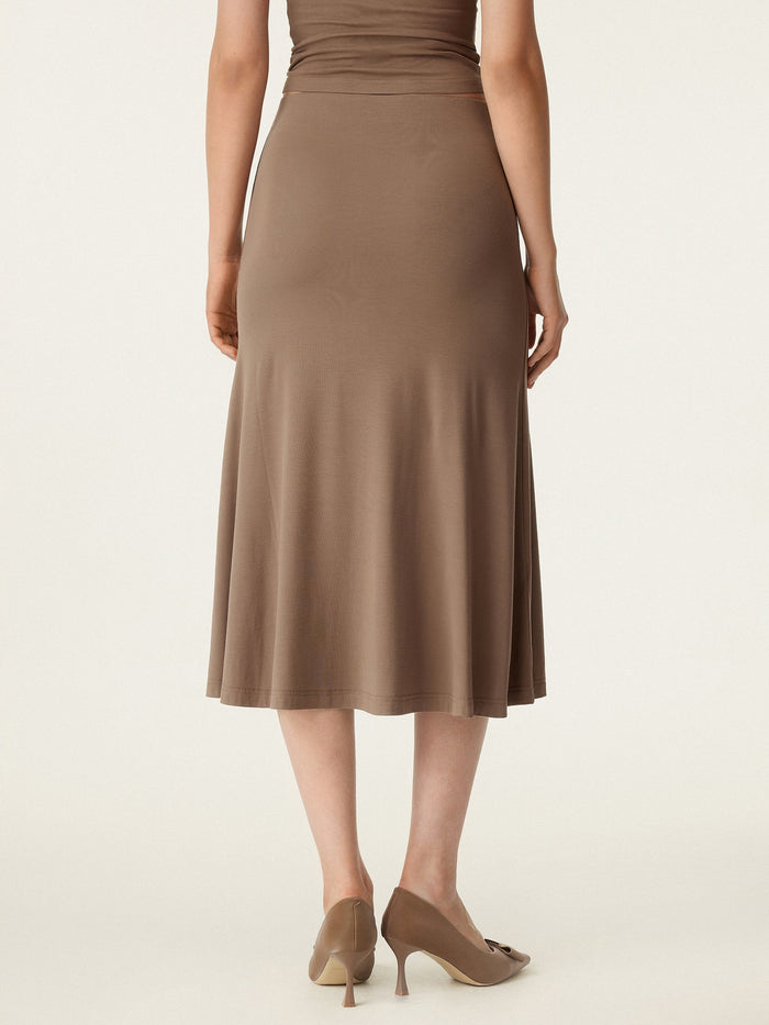 Breezy Pull-on Mermaid Midi Skirt