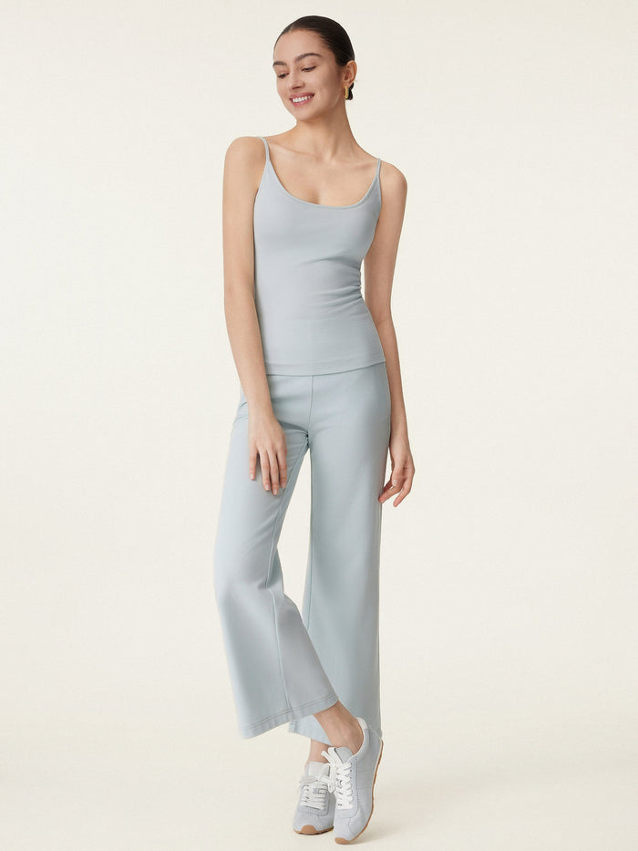Scoop Neck Spaghetti Strap New Airy Bra Tank Top