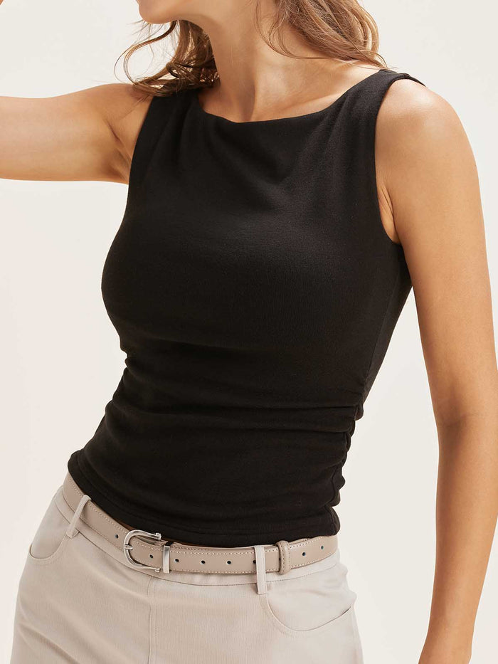 Boat Neck Bra Tank Top