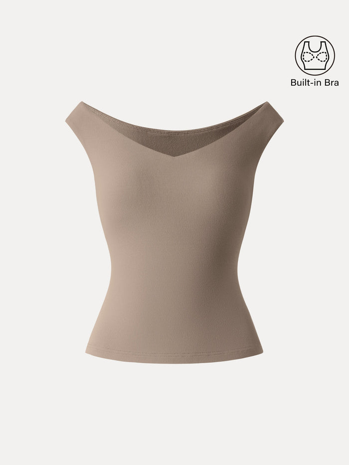 Essential V-neck New Airy Bra Top