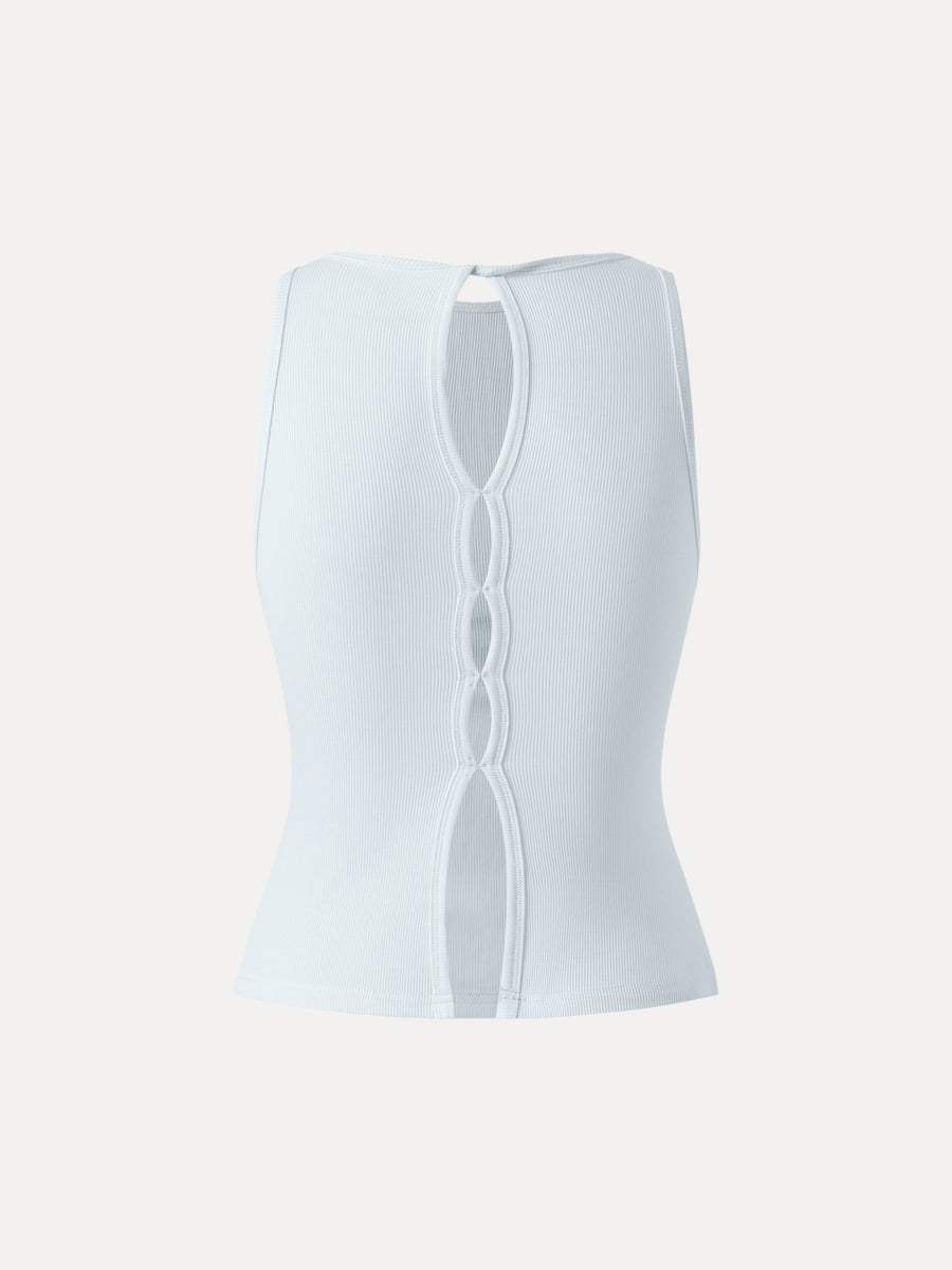 Crewneck Cut-out Bandless Bra Tank