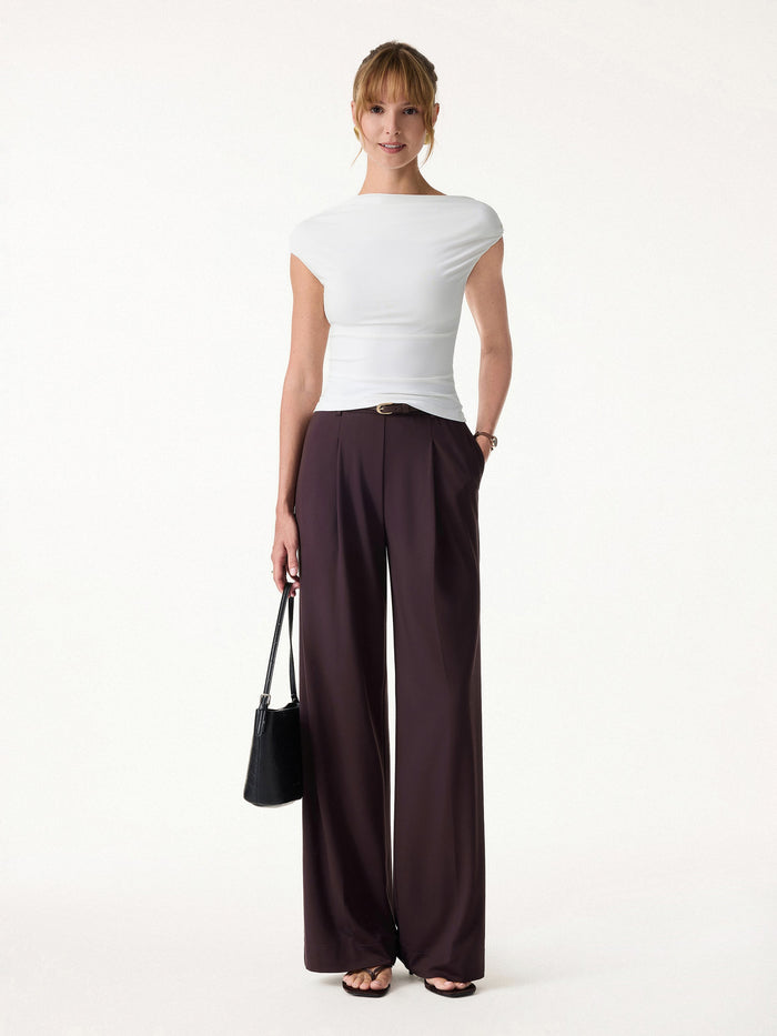 Stretchy Flowy High Rise Wide Leg The Success Pants