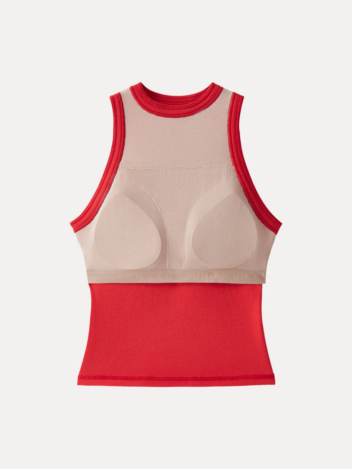 Cotton Lyocell Perkins Collar Bra Tank