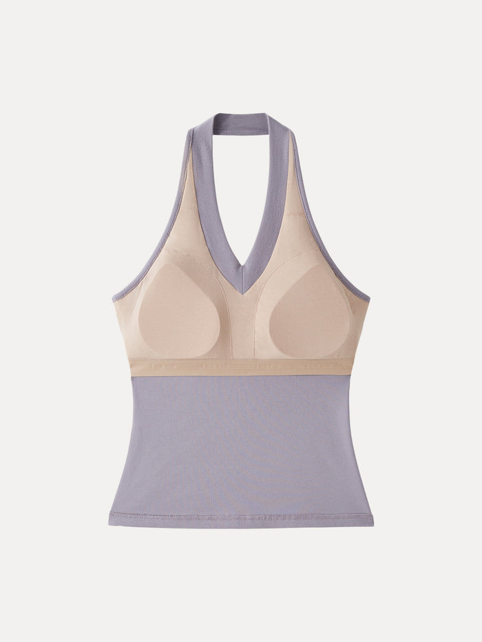 Plantive Halter Neck Open Back Bra Tank
