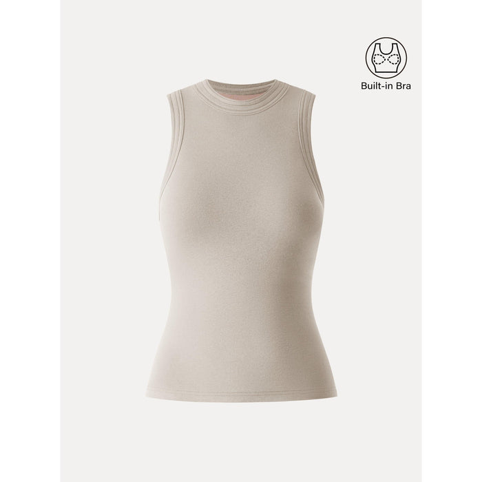 Cotton Lyocell Perkins Collar Bra Tank