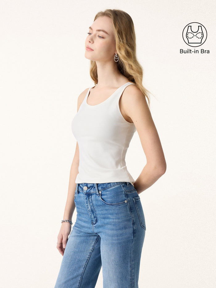 Lyocell U-Neck Bra Tank