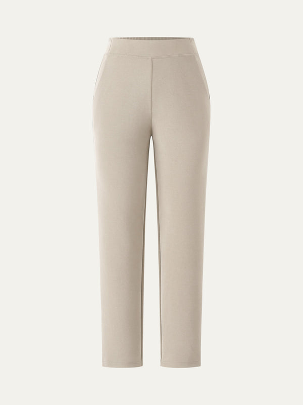 Mid Rise Pull-on Tapered Pant with Pockets