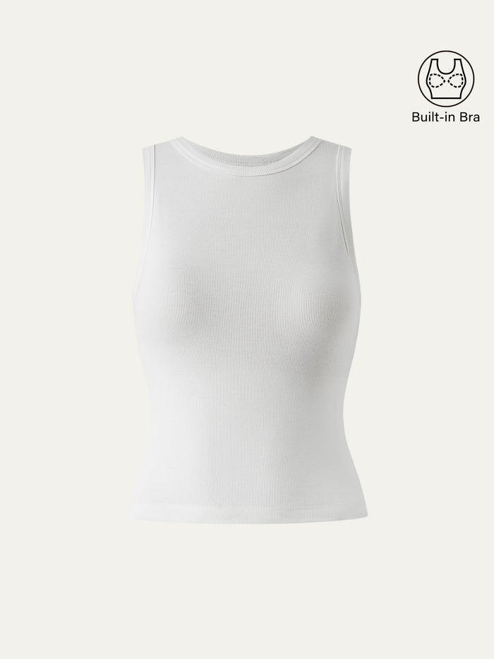 Crewneck Cotton New Airy Bra Tank