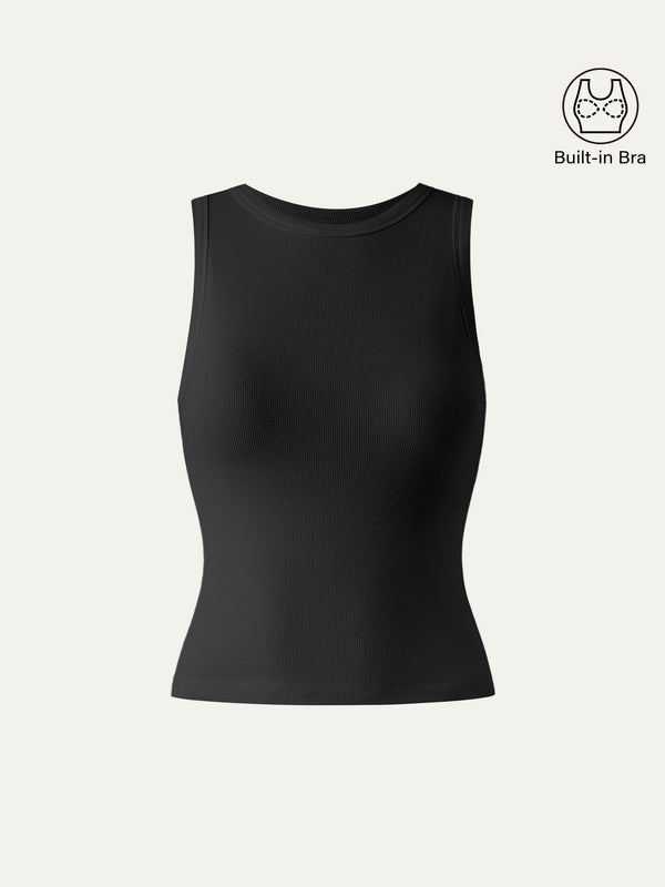 Crewneck Cotton New Airy Bra Tank