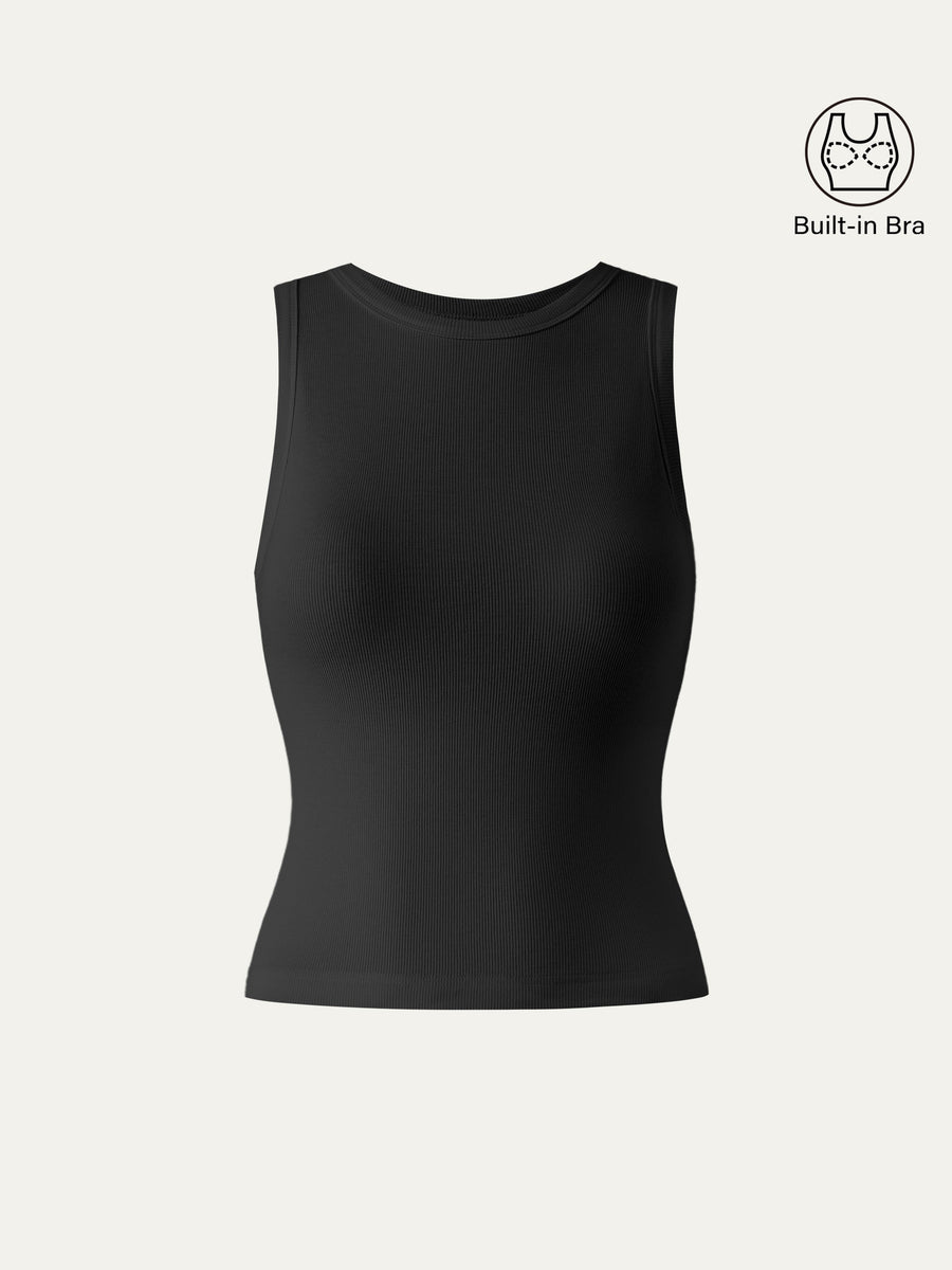 Crewneck Cotton New Airy Bra Tank