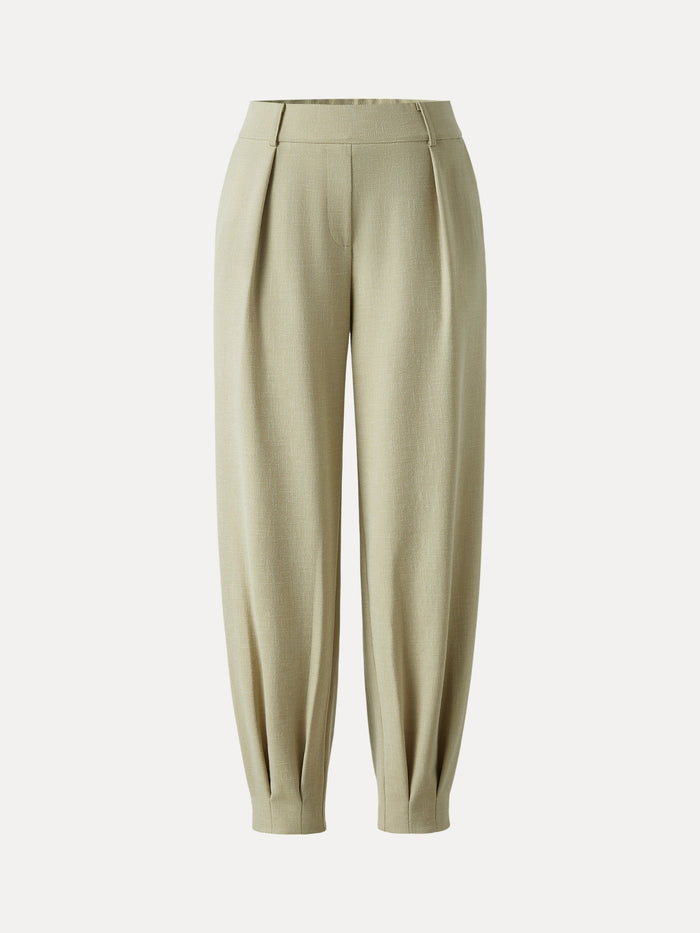 Stretch Linen-Like Wrinkle-Resistant Tapered Pant