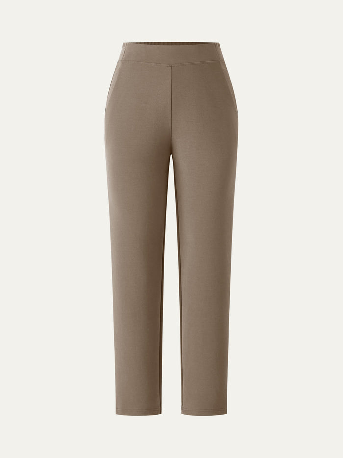 Mid Rise Pull-on Tapered Pant with Pockets