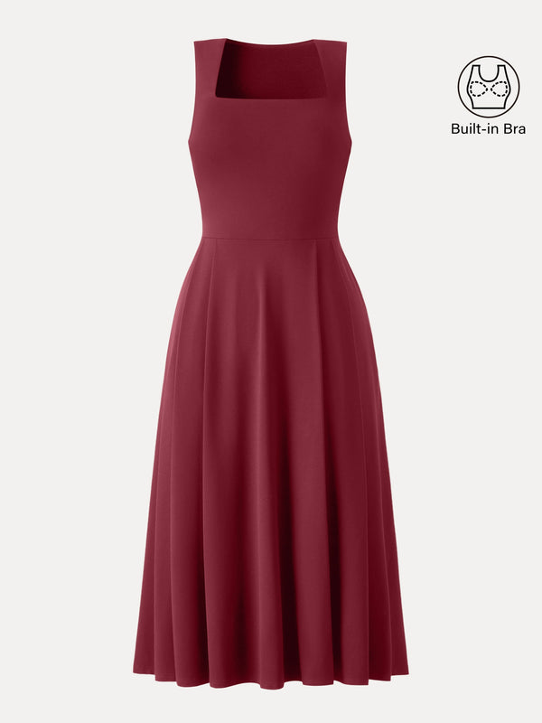 The Anytime Little Black Bra Dress with Pockets