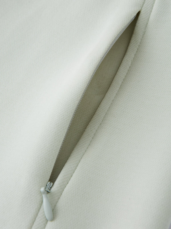 Stretch Cotton Blend Slimming High Rise Wide Leg Pant