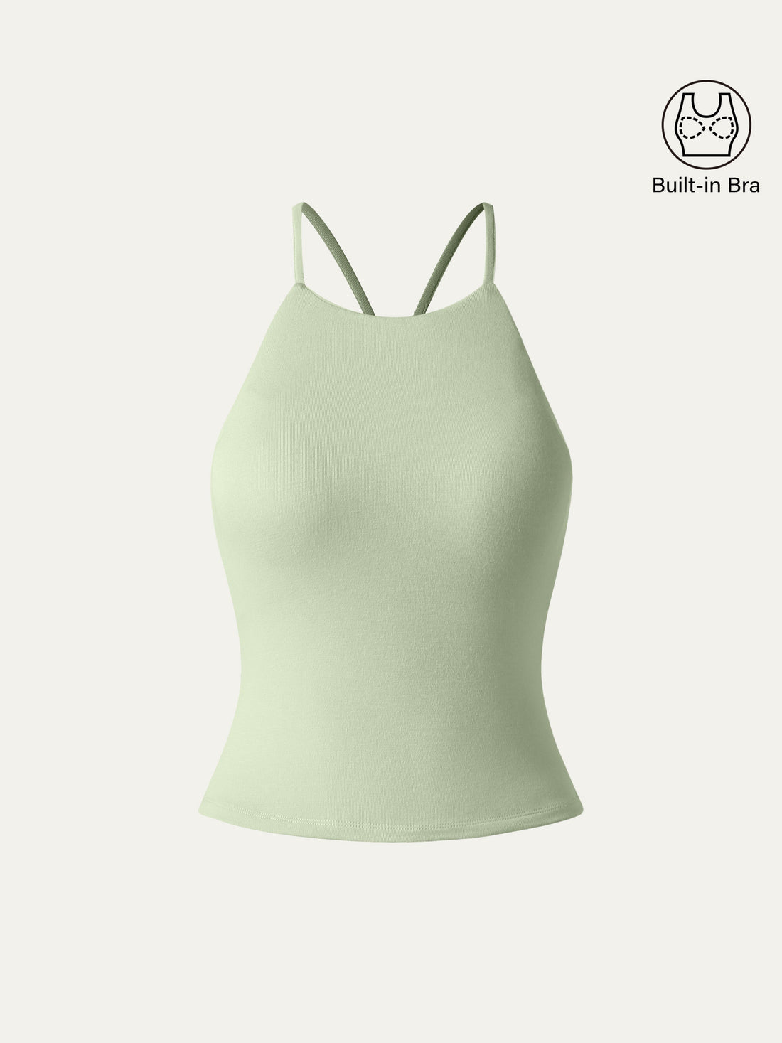 Tie Back Bandless Crop Bra Tank Top
