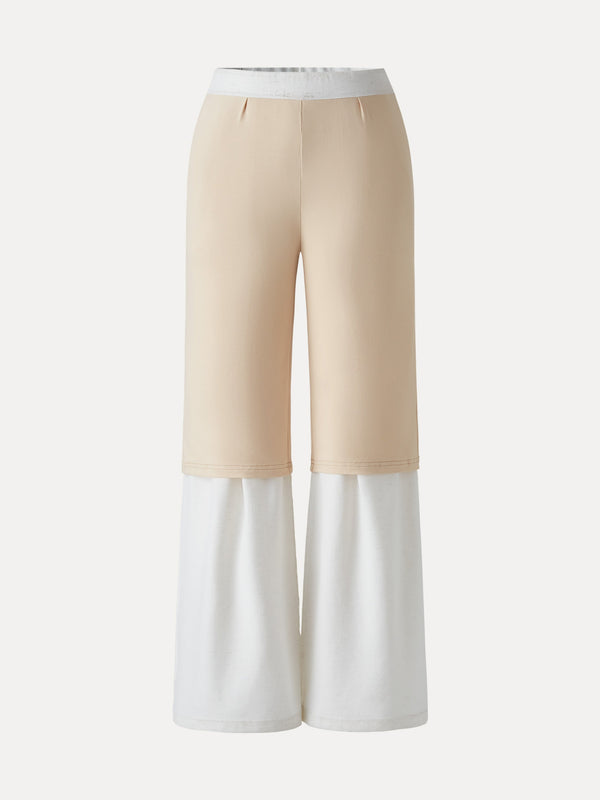 Airy Stretch Linen Wide Flare Pant with Pockets
