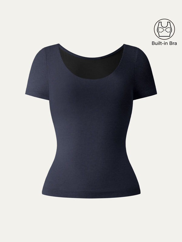 Scoop Neck Cotton New Airy Bra Top
