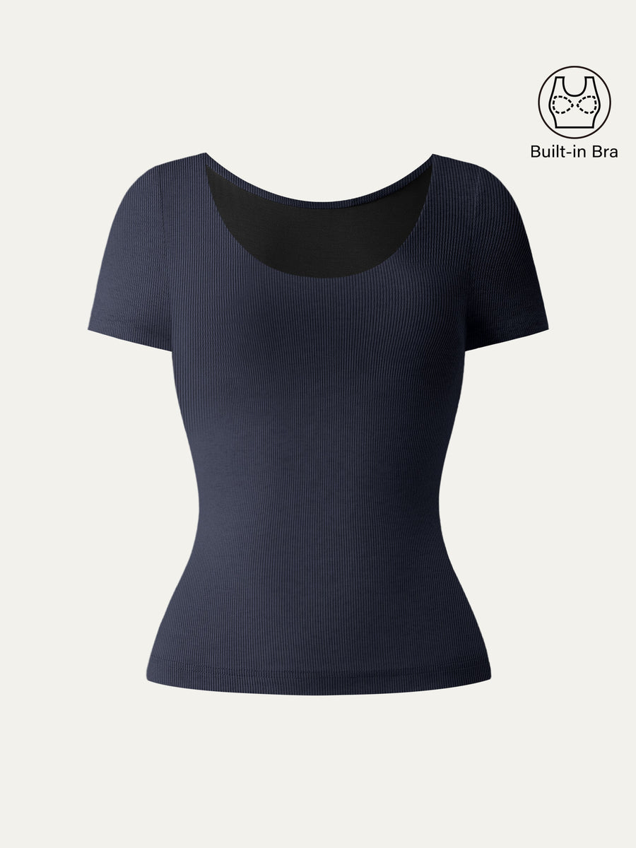 Scoop Neck Cotton New Airy Bra Top