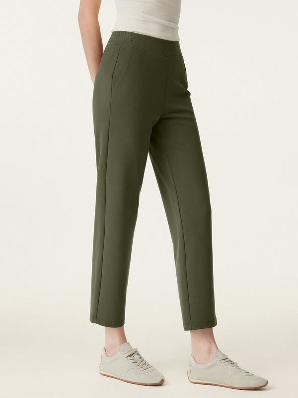 Mid Rise Pull-on Tapered Pant with Pockets