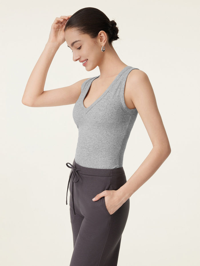 V-neck Cotton New Airy Bra Tank