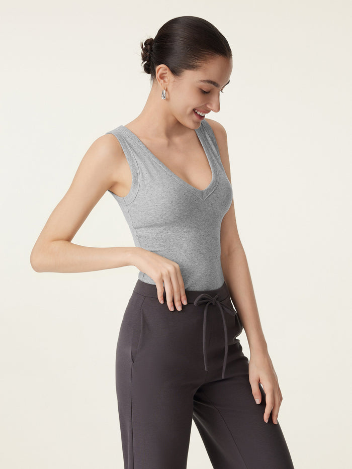 V-neck Cotton New Airy Bra Tank