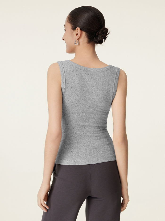 V-neck Cotton New Airy Bra Tank