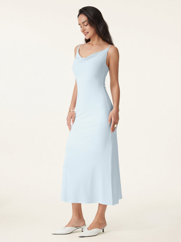 Effortless Vacay Cowl Neck Midi Bra Dress