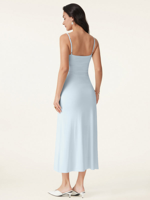 Effortless Vacay Cowl Neck Midi Bra Dress