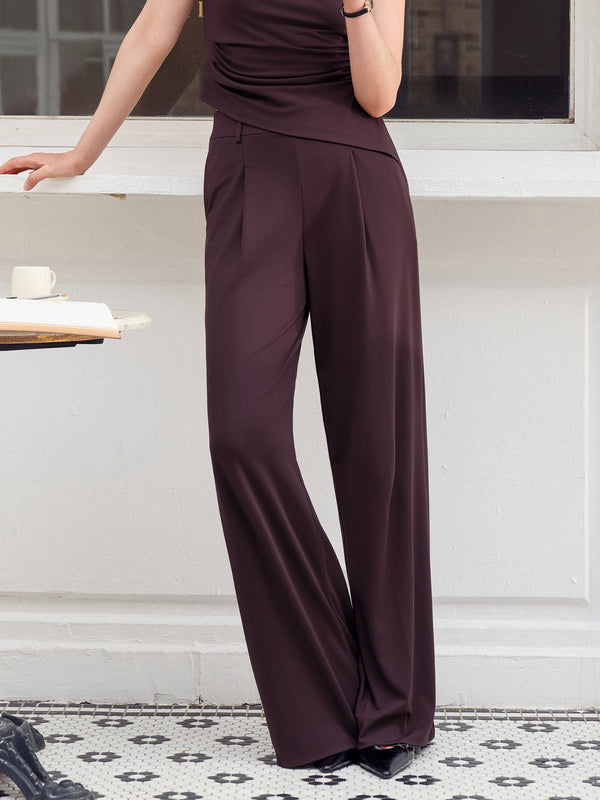 Stretchy Flowy High Rise Wide Leg The Success Pants
