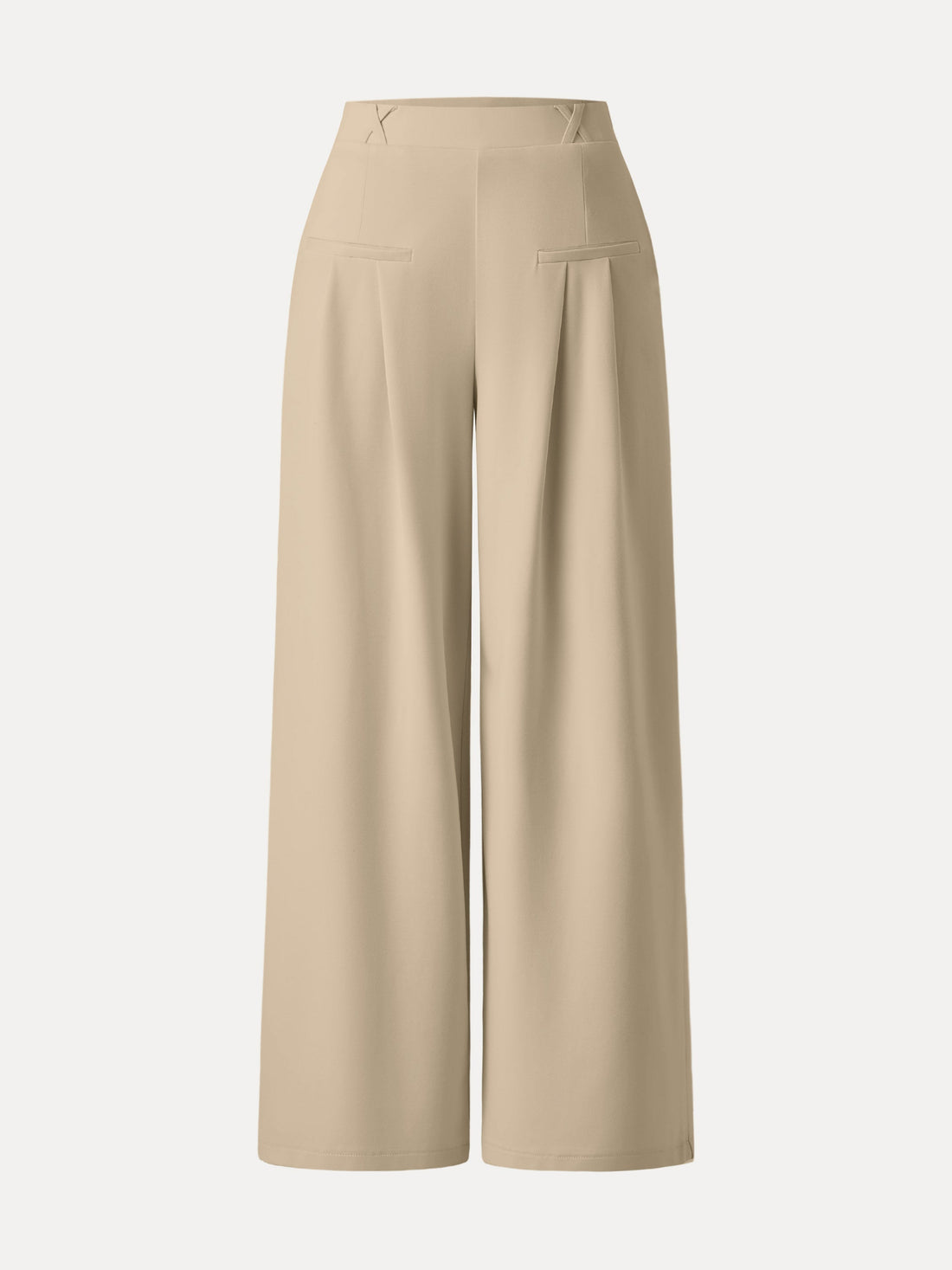 Mid Rise Wide Leg Trouser with Pockets Drapey Bamboo Ponte