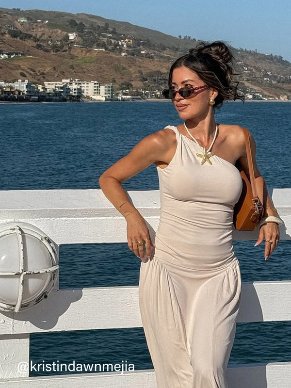 One Shoulder Twisted Bra Tank