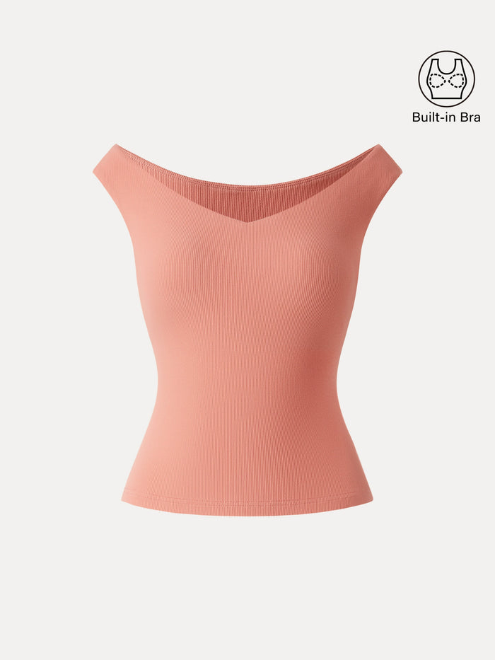 Essential V-neck New Airy Bra Top