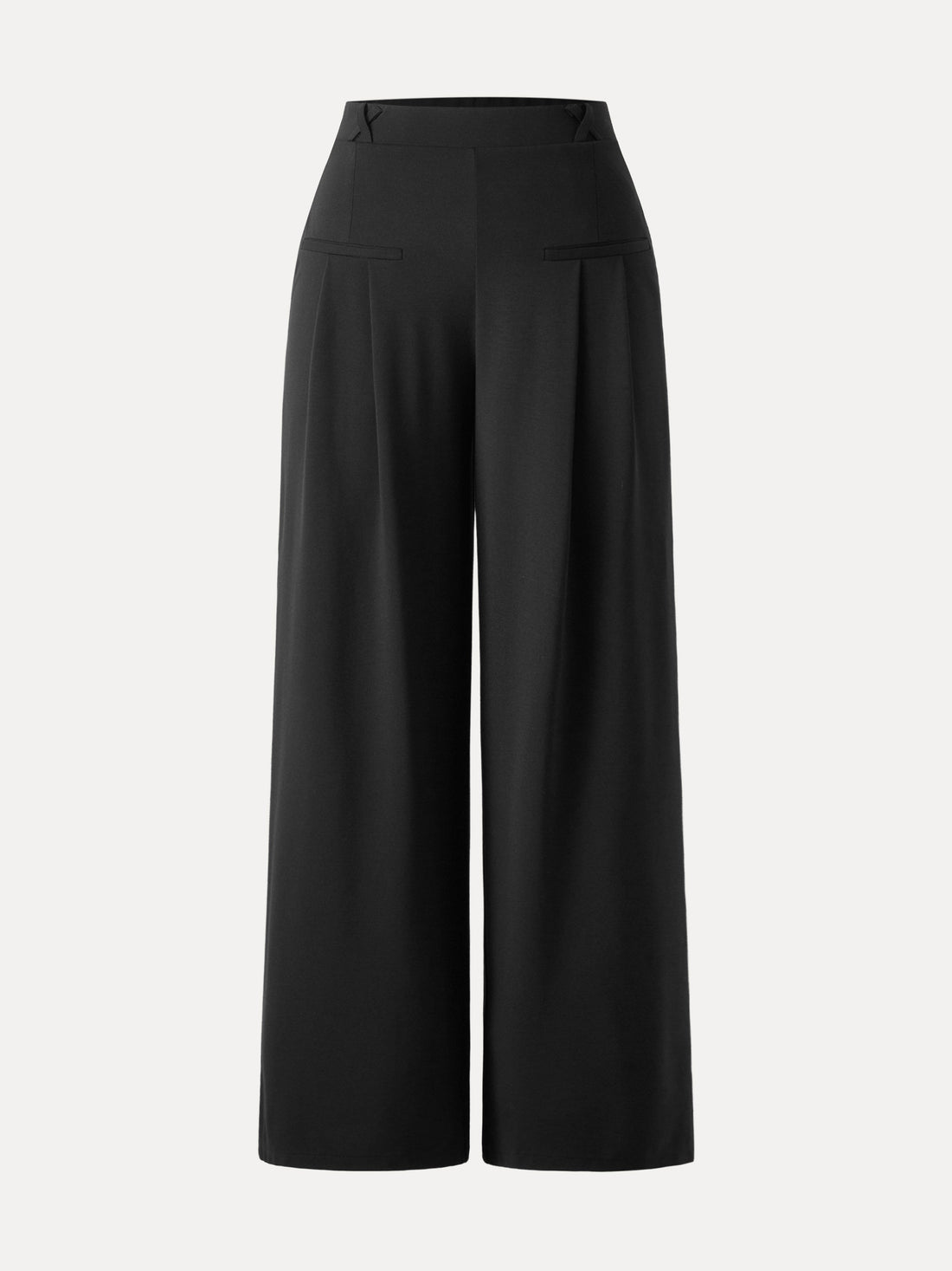 Mid Rise Wide Leg Trouser with Pockets Drapey Bamboo Ponte