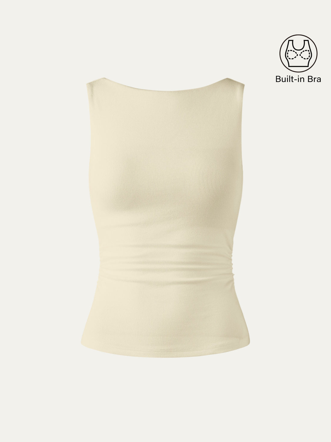 Elastic Open Back Bra Tank