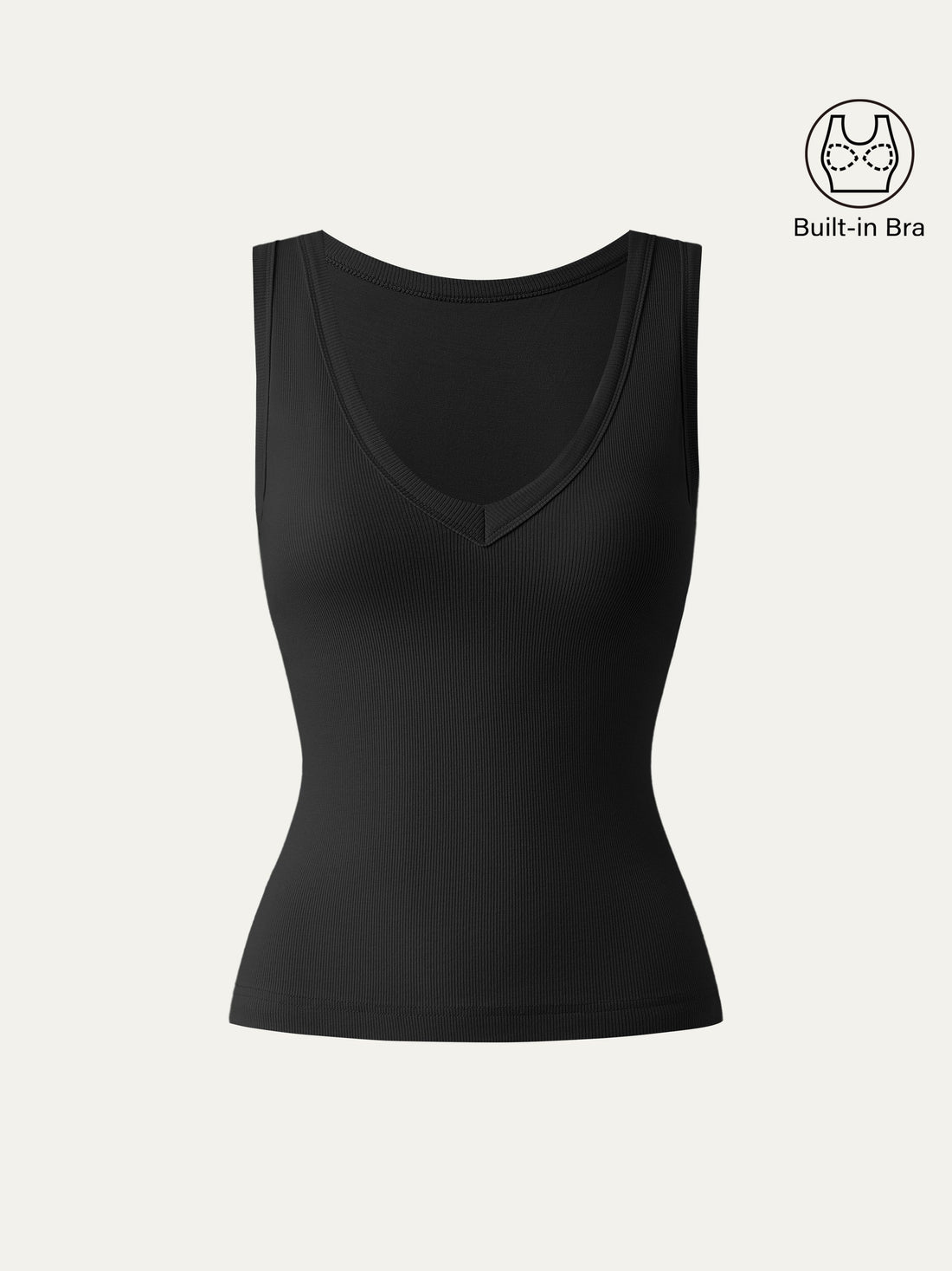 Stretchy V-neck Cotton New Airy Bra Tank