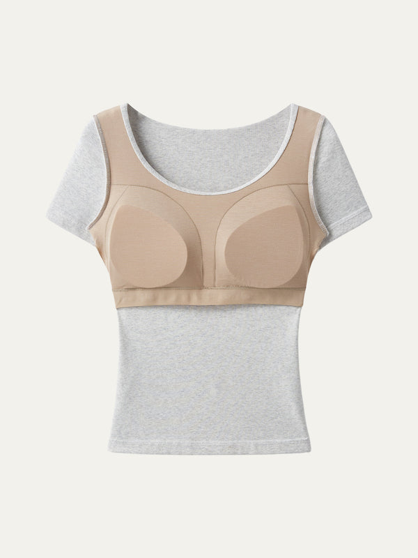 Scoop Neck Cotton New Airy Bra Top